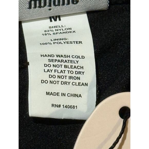 Unique Vintage Black Black Pineapples Halter One Piece Swim Dress Suit M NWT - Picture 5 of 5